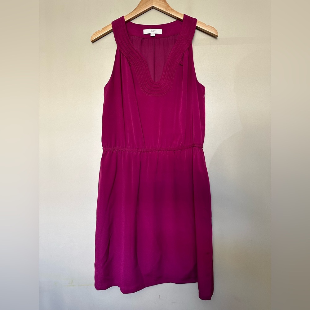 LOFT Cinched Waist Sleeveless Dress| Women’s Size 10